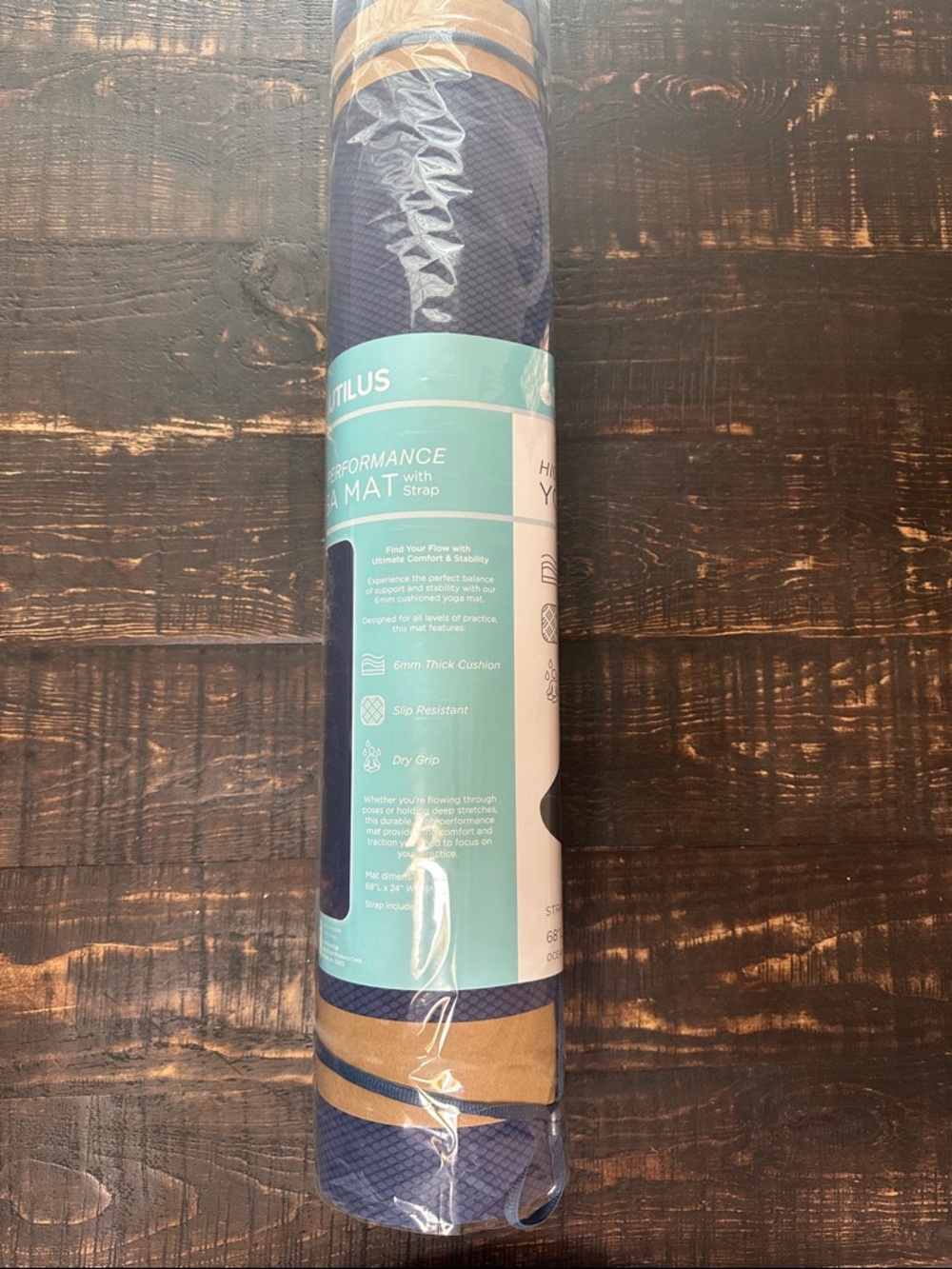 Nautilus Navy Yoga Mat - Picture 2 of 4
